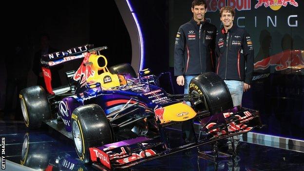 Red Bull's RB9 car