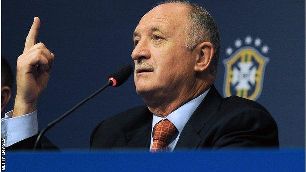 Brazil coach Luiz Felipe Scolari