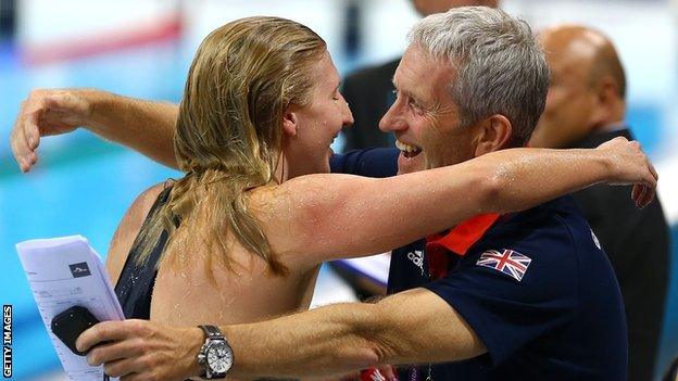 Rebecca Adlington and Bill Furniss