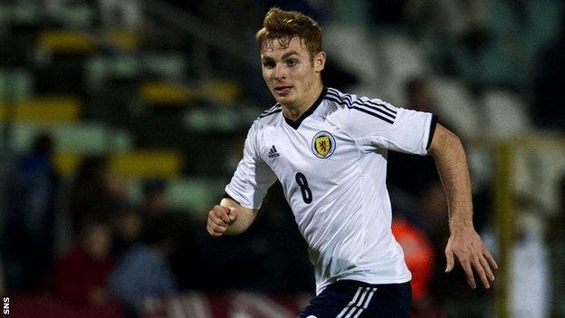 Scotland under-21 international Fraser Fyvie