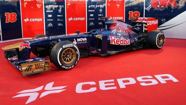 The new Toro Rosso car