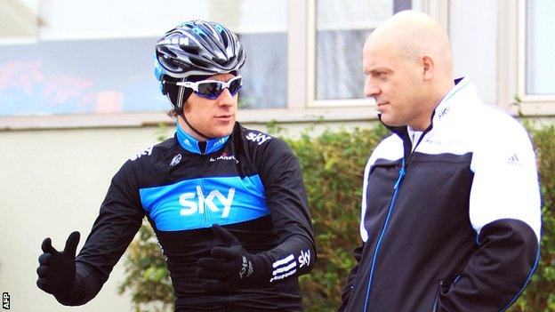 Sir Bradley Wiggins and Sir Dave Brailsford