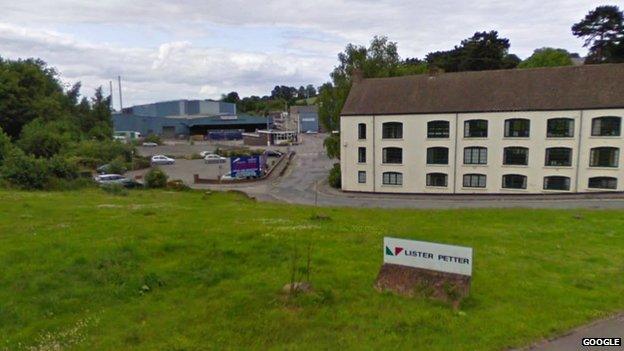 The Lister Petter site in Dursley