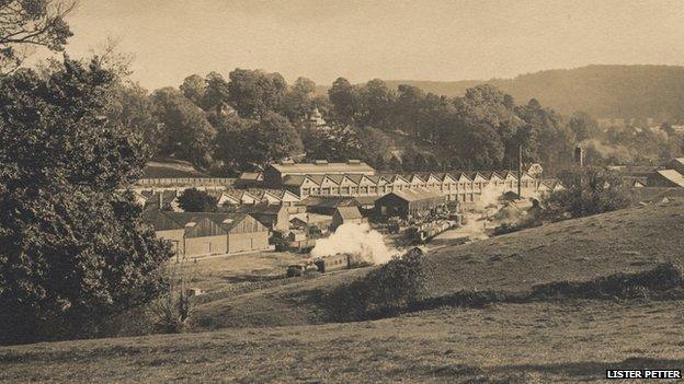The Lister Petter site, Dursley, in the 1920s