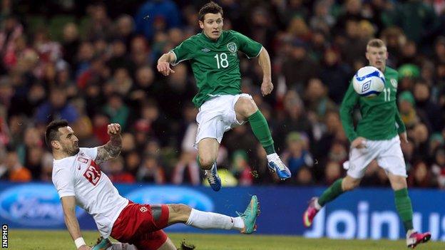 Wes Hoolahan scored the Republic's second goal at the Aviva Stadium