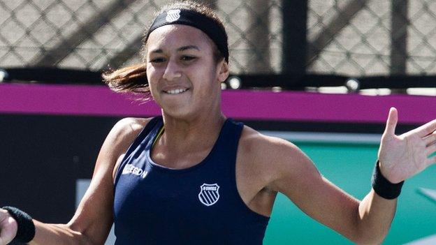 British tennis player Heather Watson