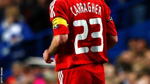 Jamie Carragher's shirt