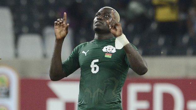 Burkina Faso midfielder Djakaridja Kone