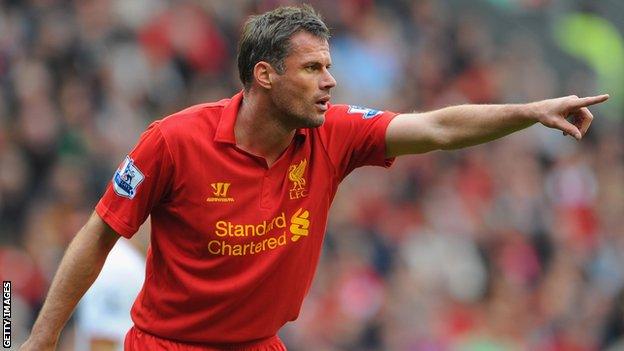 Liverpool defender Jamie Carragher