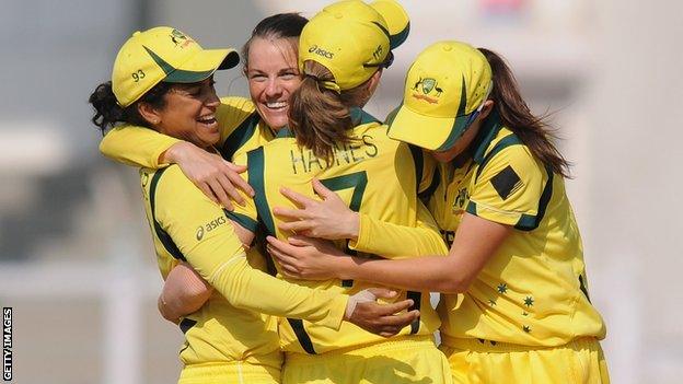 Australia celebrate