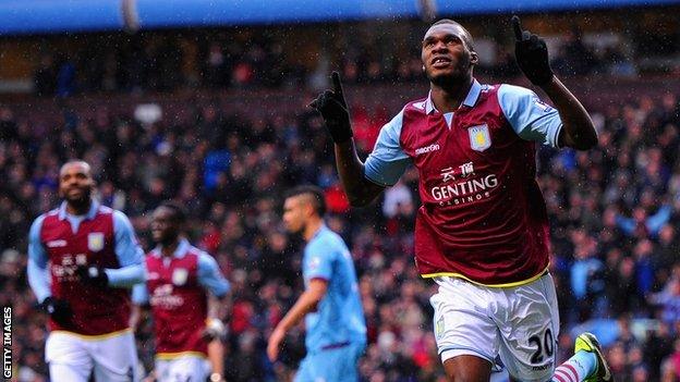 Aston Villa's Christian Benteke