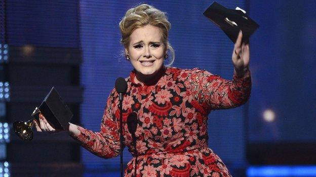 Adele wins a Grammy