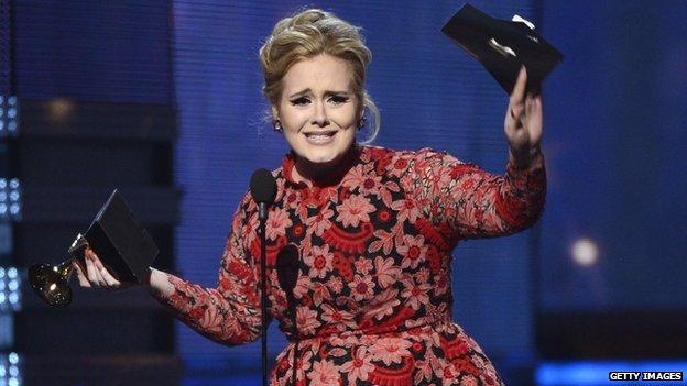 Adele wins a Grammy