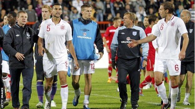 Stuart Pearce and Steven Caulker