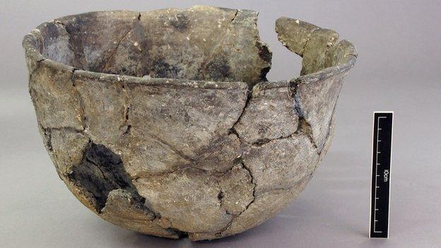 The Neolithic bowl found