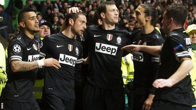 Juventus were 3-0 winners at Celtic Park