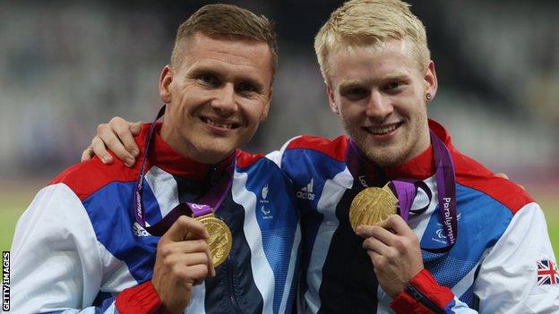 David Weir and Jonnie Peacock