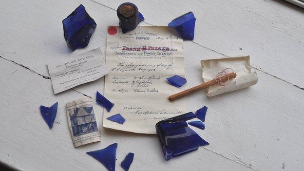 Curson Lodge bottle/time capsule
