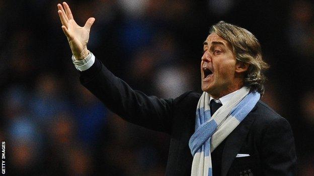 Manchester City's Roberto Mancini