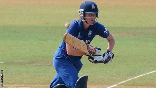 Charlotte Edwards in action against New Zealand