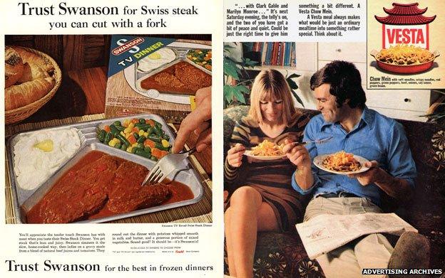 Swanson and Vesta adverts from 1960s and 70s