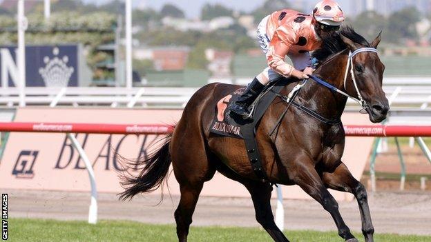 Black Caviar and Luke Nolen win in Melbourne