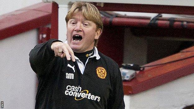 Motherwell manager Stuart McCall