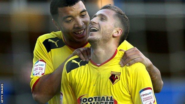 Troy Deeney and Almen Abdi