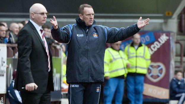 Kilmarnock manager Kenny Shiels