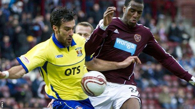 Hearts were beaten 3-0 at home by Kilmarnock