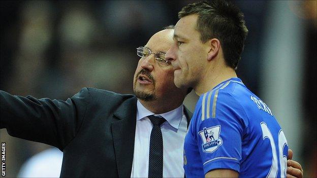 Rafael Benitez and John Terry