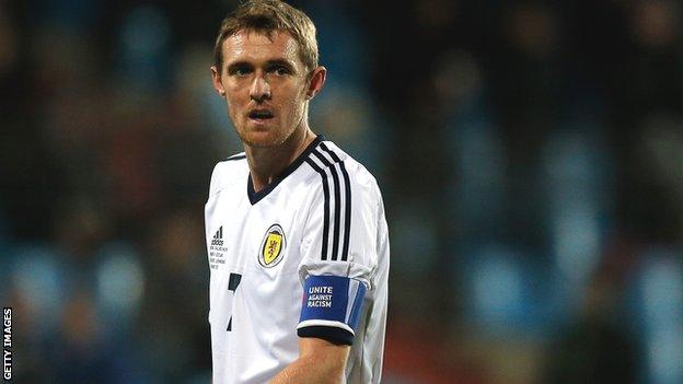 Manchester United & Scotland midfielder Darren Fletcher