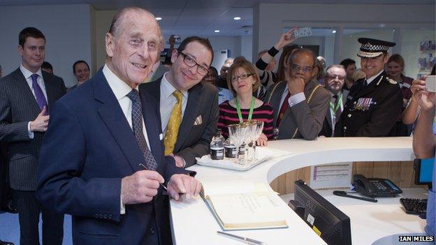 The Duke of Edinburgh at Luton and Dunstable Hospital