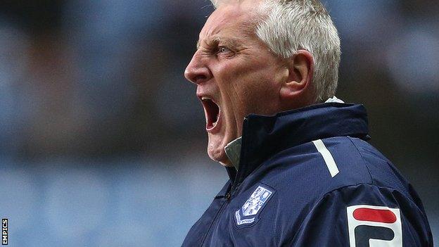 Tranmere Rovers manager Ronnie Moore