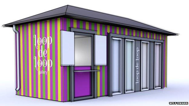 Artist's impression of how the art cafe would look