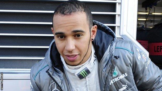 Mercedes' Lewis Hamilton