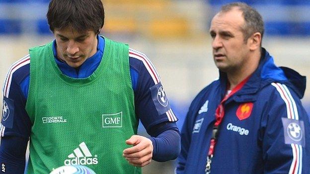 Francois Trinh-Duc (left) has been recalled by Philippe Saint-Andre (right)