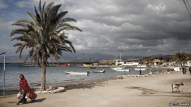 Town of Tadjoura in Djibouti