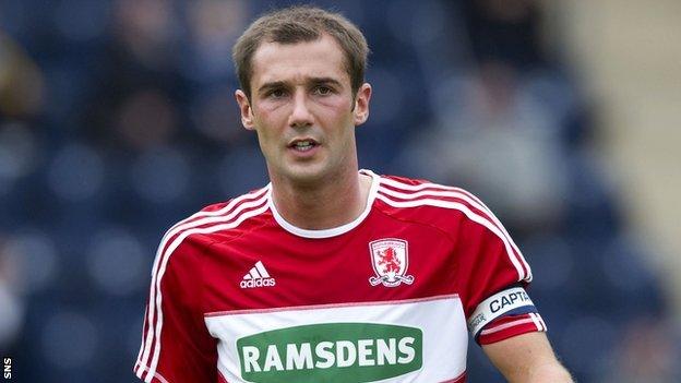 Kevin Thomson during his time at Middlesbrough