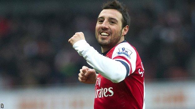 Arsenal playmaker Santi Cazorla