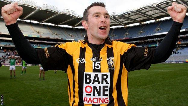 Oisin McConville celebrates Crossmaglen's 2011 All-Ireland club triumph