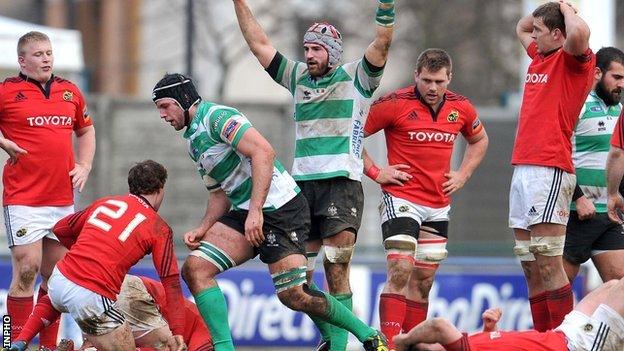 Treviso celebrated a big win over Munster