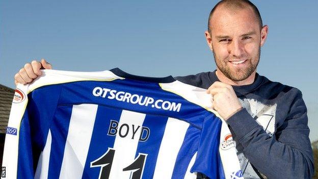 Kilmarnock striker Kris Boyd