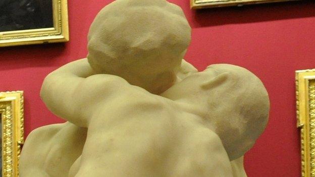 rodin's the kiss