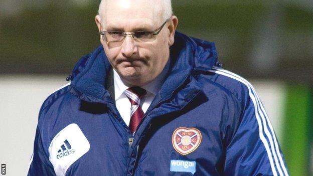 Hearts manager John McGlynn