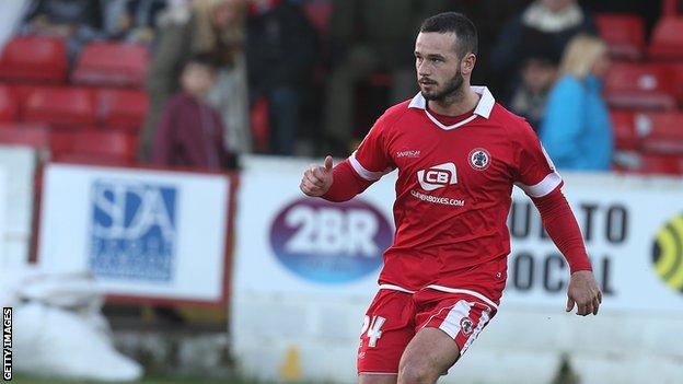 Accrington Stanley full-back Lee Molyneux