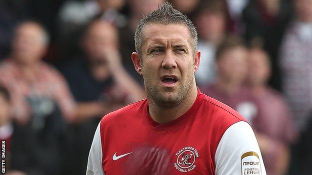 Fleetwood Town striker Jon Parkin