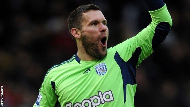 West Brom keeper Ben Foster