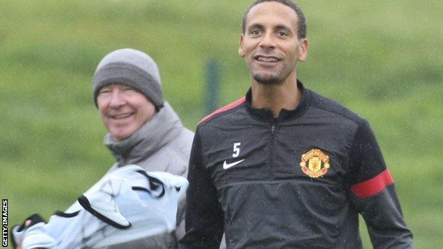 Sir Alex Ferguson and Rio Ferdinand