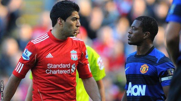 Luis Suarez & Patrice Evra